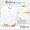 Outshine Premium Recipe Paper for 8.5" x 11" Refill Pages for Recipe Binder