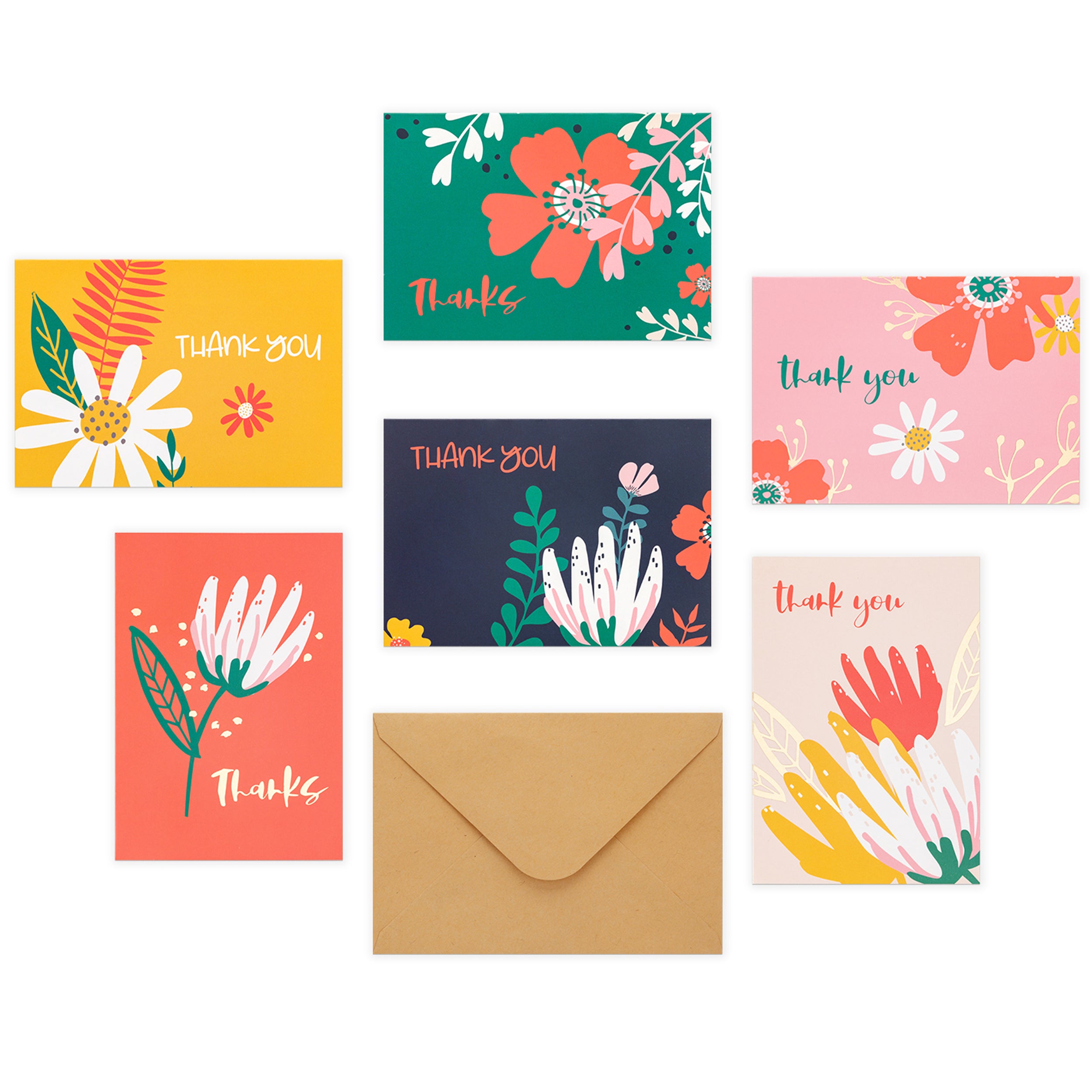 Outshine Blank Note Cards with Envelopes in Cute Storage Box - Set of 36  (Stripes & Dots), 3.5 x 5 Bulk Blank Cards with Envelopes All Occasion