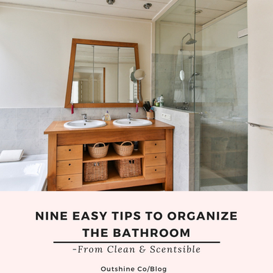 From Clean & Scentsible: 9 Easy Tips to Organize the Bathroom