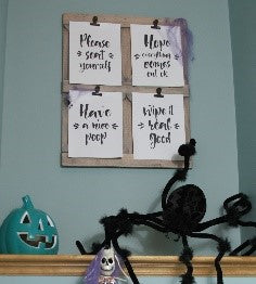Quick Bathroom Updates for Your Halloween Party