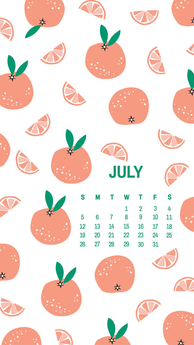 July Calendar and Wallpaper Download-ables Now Available!  Free!