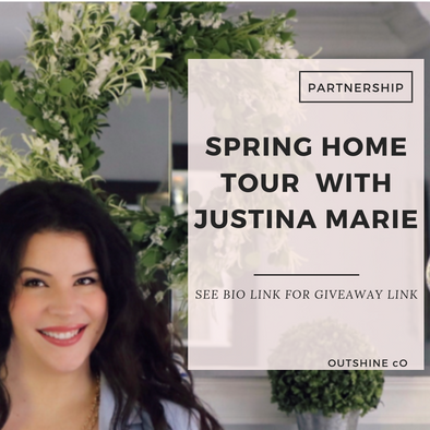 Spring Home Tour Giveaway with Miss Justina Marie!