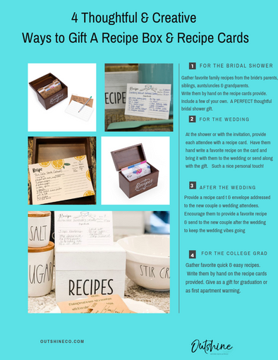 Thoughtful & Creative Ways to Gift a Recipe Box & Cards
