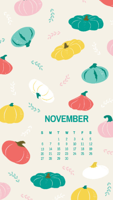 November downlodable calendars and wallpapers available now!