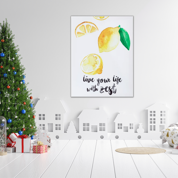 OUTSHINE Framed Canvas Wall Art 12" x 16" | Positive Quotes Wall Decor