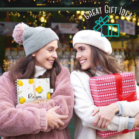 OUTSHINE Hardcover Recipe Binder, Blank Recipe Binder to Write in Your Own Recipes, Recipe Binder, Recipe Book Blank, Recipe Notebook, Cookbook Binder, Recipe Journal for Recipe Holder