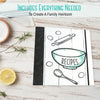 Premium Farmhouse Recipe Binder Gift Set w 20 Full Page Recipe Paper | Unique  Gift for Women, Wedding Gift