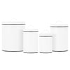 Outshine White Farmhouse Multipurpose Nesting Kitchen, Canisters Set of 4