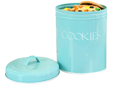 Vintage Cookie Jar with Airtight Lid Cookies, Biscuits, and Baked Treats, Mint