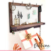 Outshine Jewelry Display Organizer Holder Wall Mounted Solid Wood Durable