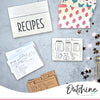 Outshine Kitchen Blank Recipe Cards 4x6 Inches Thick Cardstock Double Sided