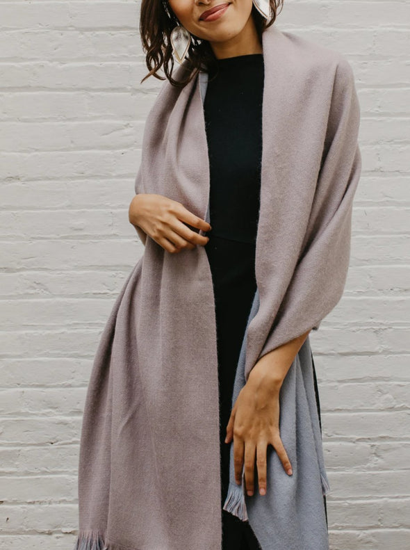 Alpaca Reversible Wrap by Ash & Rose
