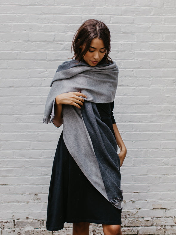 Alpaca Reversible Wrap by Ash & Rose