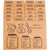 Outshine 24 Pack 4x6 Recipe Farmhouse Card Dividers Organizers Tabs