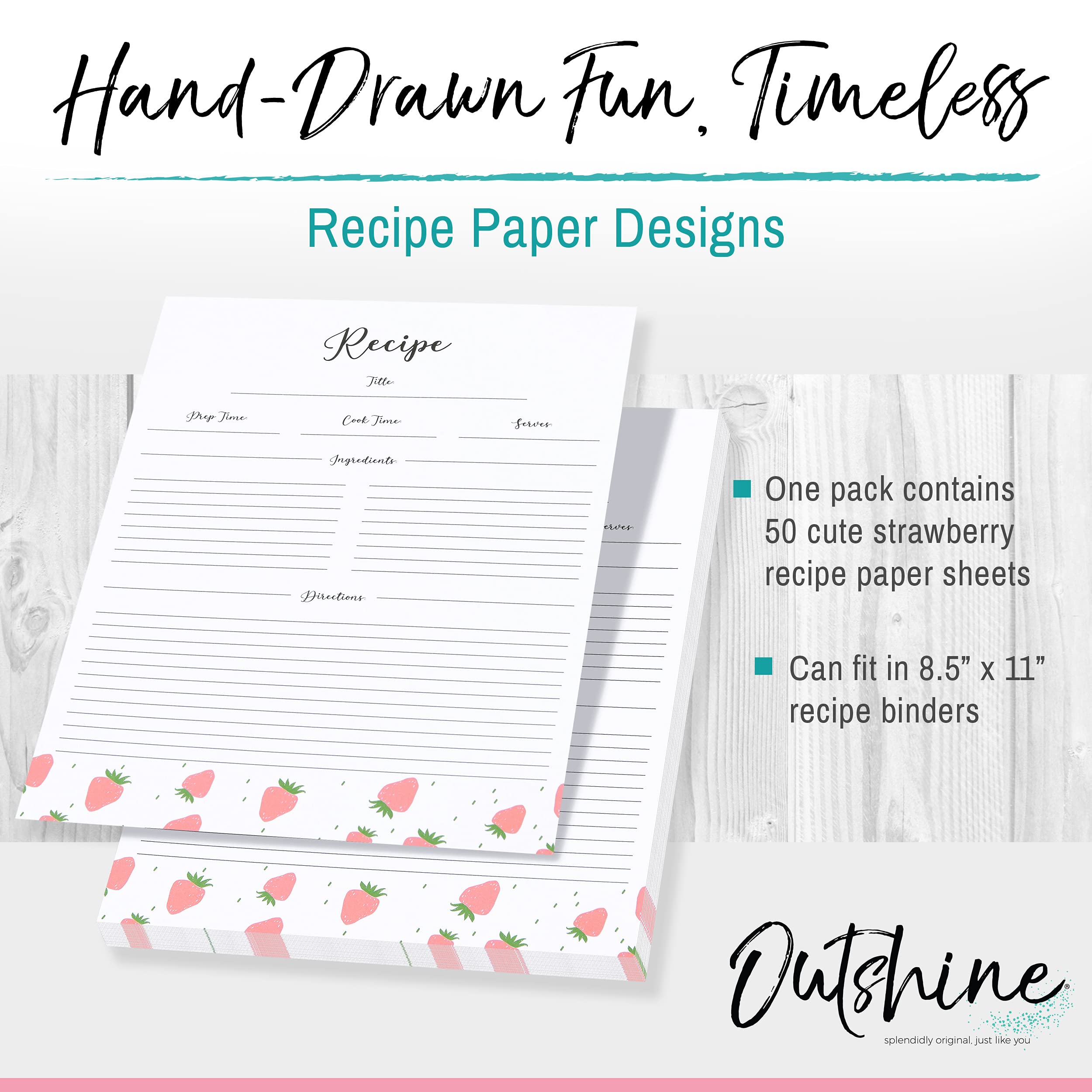 Recipe Journal Refill Pages (Recipe Pages) - Rag & Bone Bindery