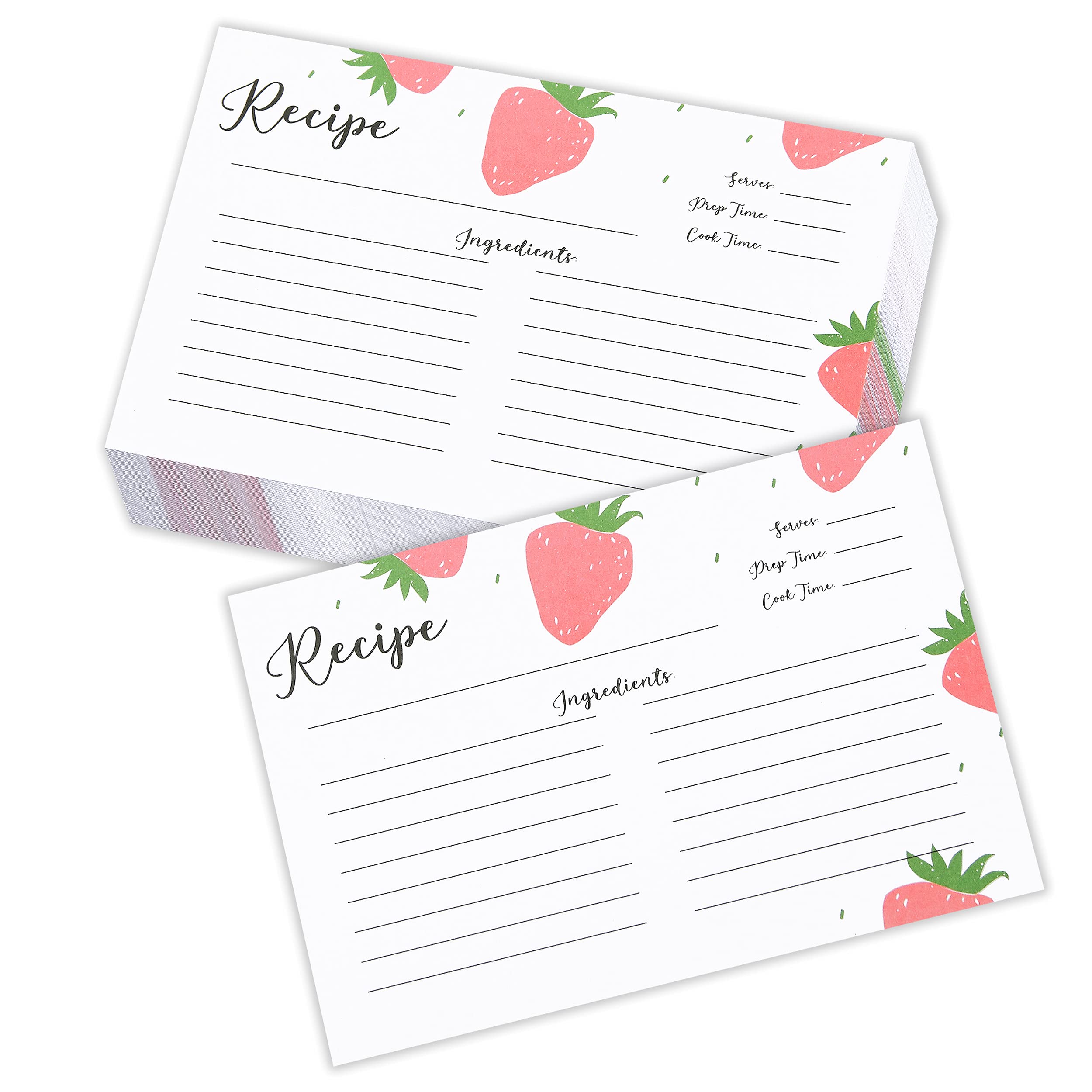 3x5 recipe card binder Outshine Co Premium Recipe Cards 3x5 Inches, Farmhouse Kitchen Design (Set of 50)