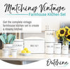 Outshine Metal Kitchen Farmhouse Canister and Jar with Airtight Lids