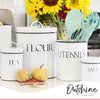 Outshine Metal Kitchen Farmhouse Canister and Jar with Airtight Lids