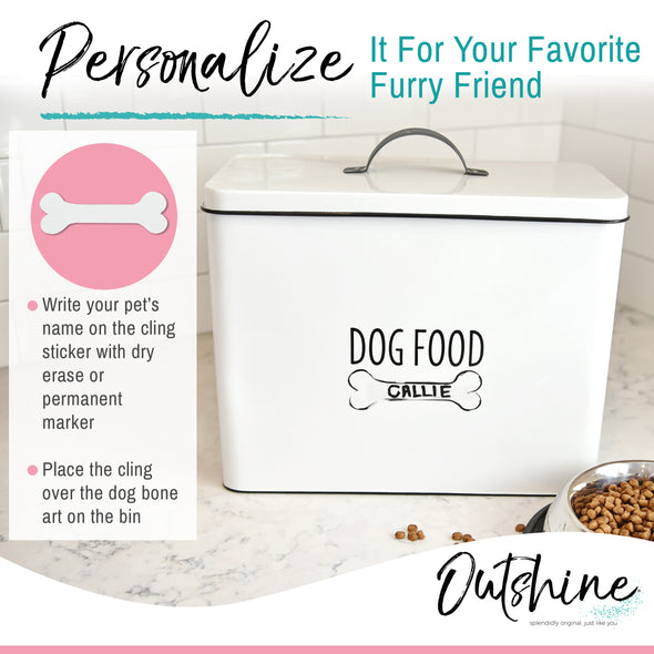 decorative dog food container