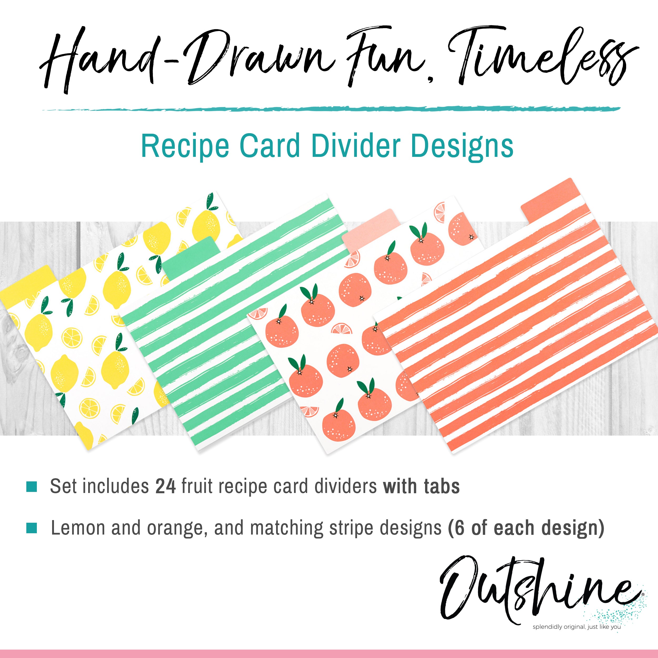 Recipe Card Dividers 4x6 with Tabs (Set of 24) Includes Printed Cooking  Tips Recipe Box Dividers Made of Thick Cardstock Best Kitchen Gift (Kraft)